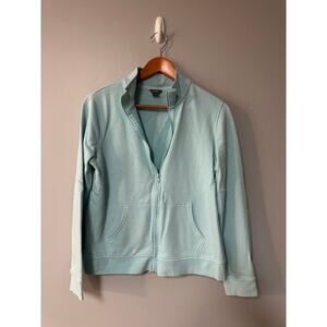 Womens Size L Blue Eddie Bauer Full Zip Jacket